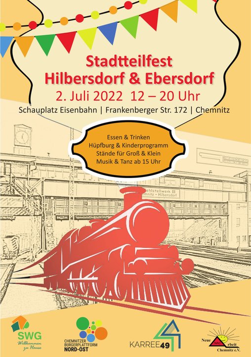 Plakat Stadtteilfest Hilbersdorf Ebersdorf