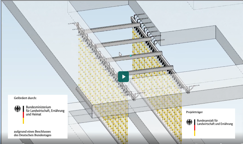 Saatschnurmodell mit Logos